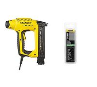 Stanley 6-Tre650 - Clavadora Electrica Tre650 Para Clavos Tipo 8 + 1-Swkbn075T Clavo/Brad 8/300 / E/Tipo J-20Mm-1000 U, Multicolor, 20Mm