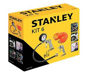 Stanley 9045717STN Inflador Ruedas Coche - In ompresor Aire, bomba de Neumáticos y Manguera en Espiral 5M - Compresor de Aire Portatil Máx. 20 Barras