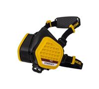 Stanley A1P3 Half Mask Respirator with Face-Fit Check, 99.97% Filtration, Activated Carbon Filters, Paint, Pesticidas & Organic Gas Protection, Reusable Low-Resistance Breathing Mask - Medium/Large