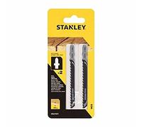 Stanley Accesorios Sta21072-Xj 2 Hojas Hcs para Corte Recto y Rápido, L 75 mm, dte 4 mm, hasta 60Mm de Grosor en Madera y Aglomerado