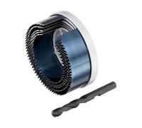 Stanley Accesorios Sta81025-Xj 5 Brocas de Campana de Acero al Carbono para Madera Diam 68 74 80 90 100 mm, profundidad 30 mm