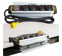 Stanley ALU Regleta De Enchufes 4-Fach Con Interruptor IP44 3m