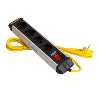 Stanley ALU Regleta De Enchufes 4 Tomas Con Interruptor IP20 3m Cable