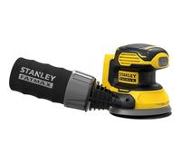 Stanley - Amoladora excéntrica AKU 18V 125 mm, sin batería ni cargador SFMCW220B-XJ