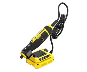 Stanley - Amoladora recta AKU de 18 V, sin batería ni cargador SFMCE030B-XJ