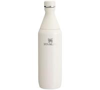 Stanley Botella delgada All Day de 20 onzas, tapa giratoria con sello a prueba de fugas, diseño delgado para viajes y gimnasio, acero inoxidable aislado, sin BPA, color crema