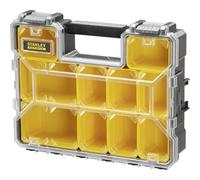 Stanley Caja de almacenamiento FatMax 1-97-521 – 44,29×35,60×11,00 cm, compartimentos profundos