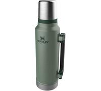STANLEY Classic Legendary Botella Termica 1.4L - Mantiene Frío o Calor 40 Horas - Termo Cafe - Cantimplora Acero Inoxidable - Sin BPA - Apto Para Lavavajillas - Hammertone Green