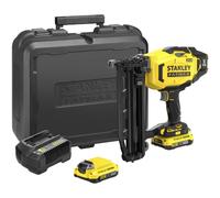 Stanley - Clavadora AKU 18V 25-64 mm, 2x batería 2,0 Ah Li-Ion, cargador SFMCN616D2K-QW