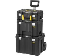 Stanley - Conjunto de carro y 3 maletines de herramientas FMST75753-9