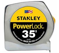 Stanley Consumer Tools 33-835 Powerlock Flexómetro Cinta Métrica, 35 pies x 1 pulgada - Cantidad 4