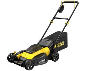 Stanley - Cortacésped AKU 18V, alcance 50 cm, , 2x batería 4,0 Ah Li-Ion, cargador SFMCMW2651M-QW