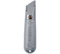 Stanley cuchillo 199 de hoja fija metálico, hoja retráctil, cuerpo d