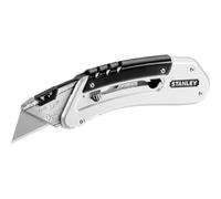 Stanley Cuchillo de bolsillo QuickSlide 0-10-810 negro metálico con cuchillas intercambiables