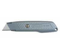 Stanley Cuchillo de hoja retráctil 0-10-299 – Estuche de zinc, Sistema Interlock, 3 cuchillas