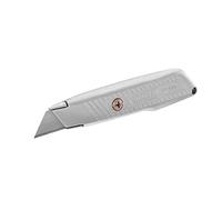 Stanley Cuchillo de hoja retráctil 0-10-299 – Estuche de zinc, Sistema Interlock, 3 cuchillas