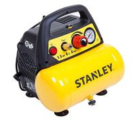 Stanley DN 200/8/6 - Compresor de aire eléctrico portátil monofásico, sin aceite - Motor 1.5 HP - 6 L