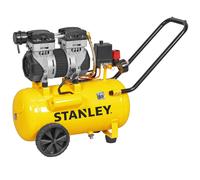 Stanley DST 150/8/24 SXCMS1324H - Compresor de aire eléctrico monofásico silencioso, sin aceite - Motor 1.3 HP - 24 L