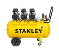 Stanley DST370/8/100-3 - Compresor de aire eléctrico monofásico silencioso, sin aceite - Motor 3 HP - 100 L
