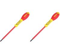 STANLEY FATMAX 0-65-412 - Destornillador aislado vde 1000v FatMax plana 4 x 100 mm (Paquete de 2)