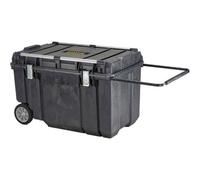 STANLEY FATMAX Arcón de transporte 240L, Rieles de aluminio en la tapa, Ruedas grandes, Cierres metálicos, Asa telescópica, Protección IP65, FMST1-75531