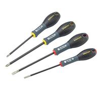 Stanley - FatMax FMHT0-62060 Juego de 4 destornilladores Philips y Planas con punta de diamante, Multi-Colour, talla única