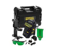 Stanley - Láser de línea con accesorios, verde, alcance de 50 m, batería integrada, cargador FMHT1-77356