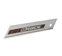 Stanley Hojas de cutter Carbide 18mm – Filo resistente, cuerpo de acero flexible – Dispensador 5 uds