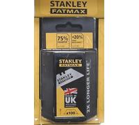 Stanley - fatmax hojas trapezoidales, 100 unidades en distribuidor gra