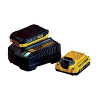 Stanley Fatmax Kit de 2 Baterías 18 V 2 Ah y Cargador 2 A V20