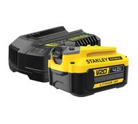 Stanley Fatmax Kit de Inicio V20 SFMCB14M1-QW con Cargador 2A y Batería 18V 4Ah