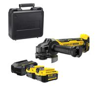 Stanley Fatmax SFMCG700M2K-QW Amoladora Angular Inalambrica 18V 125mm Sin Escobillas + 2 Baterias 4Ah + Cargador 2A