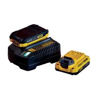 Stanley fatmax - paquete de 2 baterías v20 18v li-ion 2ah con cargado