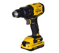 Stanley fatmax sfmcd710d2k-qw - v20 li-ion 18v brushless screw drill with 2 2ah batteries, charger and suitch
