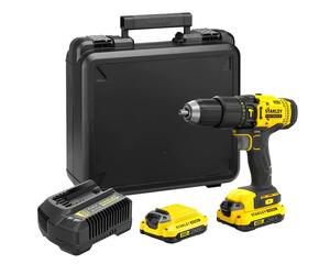 Stanley fatmax sfmcd711c2k-qw - taladro percutor 18v, gama v20, par de