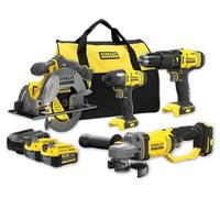 Stanley Juego de 8 piezas de herramientas AKU SFMCK469M2-QW con baterías y cargador