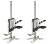 STANLEY FATMAX TradeLift Herramienta multifunción de elevación (hasta 150 kg), nivelación (ajustes de 2,5 mm), sujeción (hasta 150 kg) y extensión (hasta 220 mm) (paquete doble), FMHT83552-1
