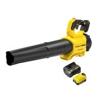 Stanley FATMAX V20 | Kit de soplador sin escobillas 18V 4.0Ah - Diseño con diseño de Ventilador axial, excelente Potencia hasta 177 km/h gatillo de Velocidad Variable, Modo Boost hasta