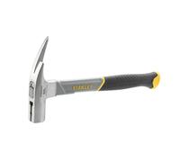 Stanley Fiberglass Hammer STHT0-51312, 600g with fiberglass core and 336mm length, features an ergonomic non-slip handle for optimal balance and improved swing power.
