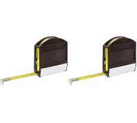 STANLEY Flexómetro Panoramic 3M, lectura directa 12,7mm, Cinta métrica profesional, Resistente, Caja Sintética, Gancho deslizante con 2 remaches - 1-32-125 (Paquete de 2)
