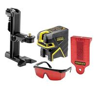 Stanley - Láser cruzado y de puntos con accesorios, rojo, alcance de 50 m, batería, cargador FMHT1-77415