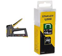 STANLEY FMHT6-70868 - Grapadora 6 en 1 & 1-TRA709T - Grapas tipo G (4/11/140), 14 mm - 1000 u