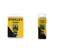 Stanley Grapas Tipo G 10 mm-5000 Unidades, 1-TRA706-5T, 10mm, Set de 5000 Piezas + Grapa tipo g (4/11/140) 6mm - 1000 u.