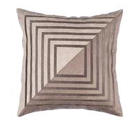 Stanley Hamilton - Funda de cojín Decorativa Hecha a Mano, Aterciopelada, Corte láser, tamaño estándar, 45 x 45 cm, visón/marrón, tamaño de 45 x 45 cm