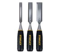 Stanley Hand Tools Juego de cinceles de madera de 3 piezas