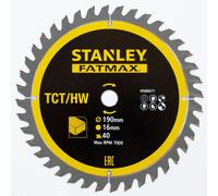 Stanley - Hoja de sierra para madera 190x16 mm, 40 dientes STA13365-XJ