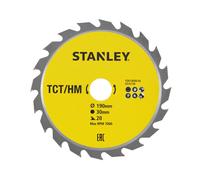 Stanley - Hoja de sierra para madera 190x30 mm, 20 dientes STA13030-XJ