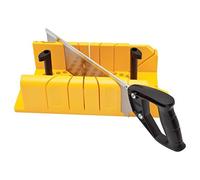STANLEY, Ingletadora ABS antichoque, Bandeja hueca con marco excéntrico, Ángulos plegables, Punto de anclaje, Bordes redondeados, 4 ángulos de corte, Longitud 22 cm, 1-20-600