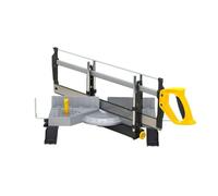 Stanley Ingletadora con sierra 1-20-800, 7 ángulos, mango antideslizante, sierra trasera 560 mm
