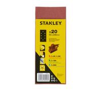 Stanley - Juego de bandas de lija de 20 piezas, 93x230 mm STA31338-QZ